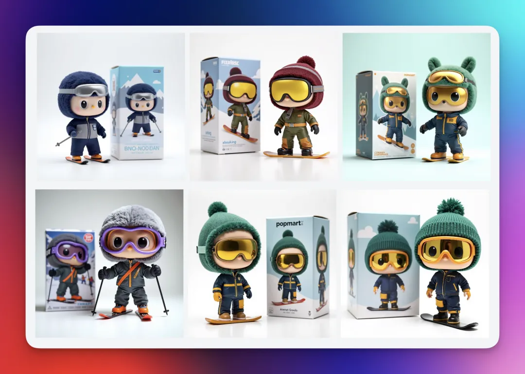 lovartai 3D figurines